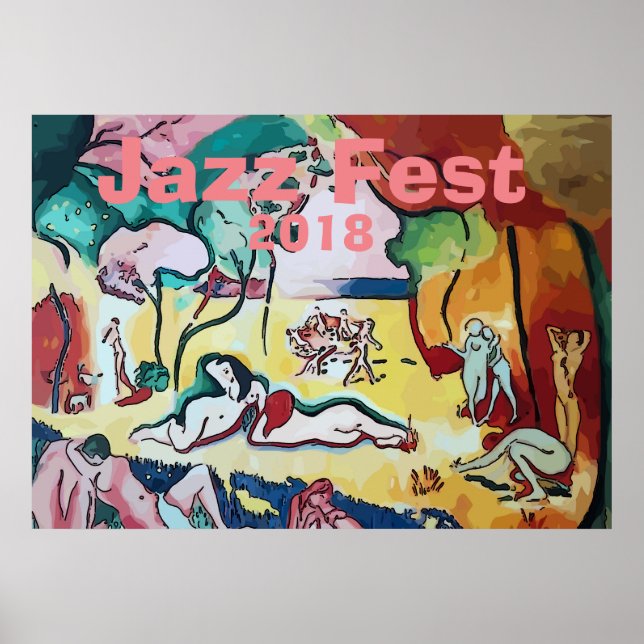Affiche Jazz Fest Du Jardin 2018, modifier le texte (Devant)