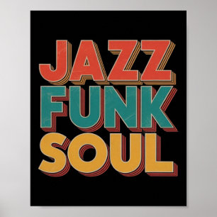 Affiche Jazz Funk Et Soul - Musique Afro Rétro Vintage