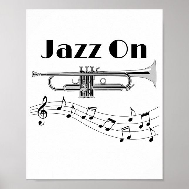 Affiche Jazz musicien sur Trumpet Player (Devant)
