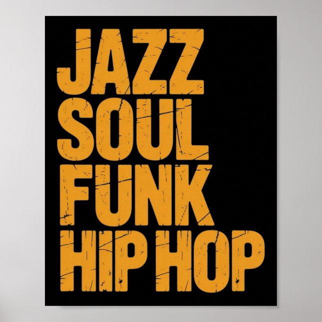 Affiche Jazz Soul Funk Hip-hop – Culture Musicale  (Devant)