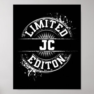 Affiche Jc Limited Edition Funny Nom Personnalisé Joke Gi
