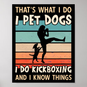 Affiche Je caresse les chiens Je fais des conceptions de k