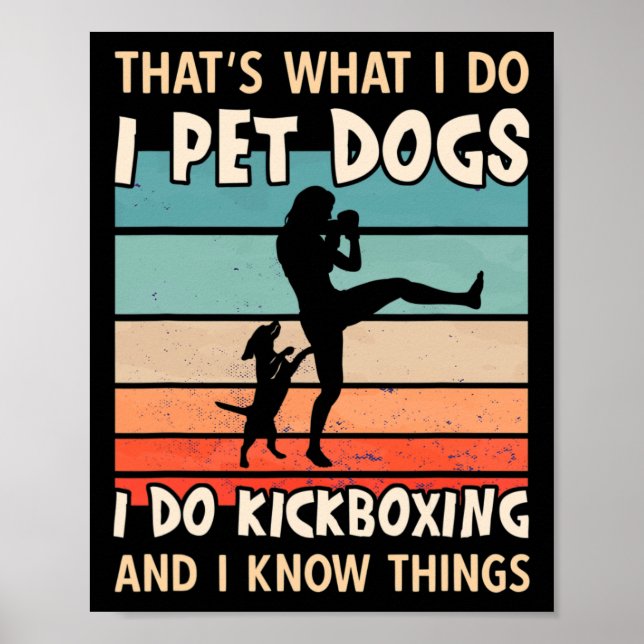 Affiche Je caresse les chiens Je fais des conceptions de k (Devant)