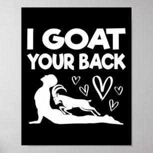Affiche Je chèvre Votre Ck Drôle De Chèvre Yoga Exercice D
