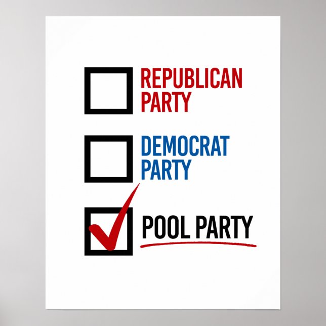 Affiche Je choisis la Pool Party - -  (Devant)