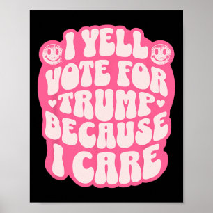 Affiche Je choisis le délinquant drôle Trump patriote répu
