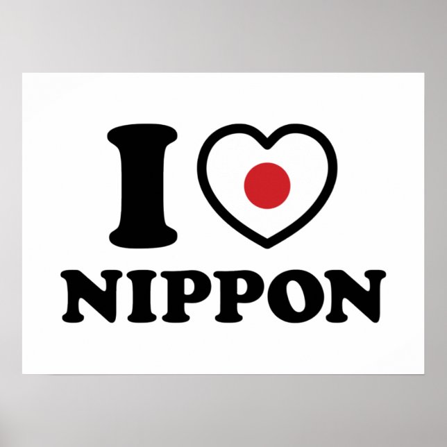 AFFICHE JE COEUR [AMOUR] NIPPON (Devant)