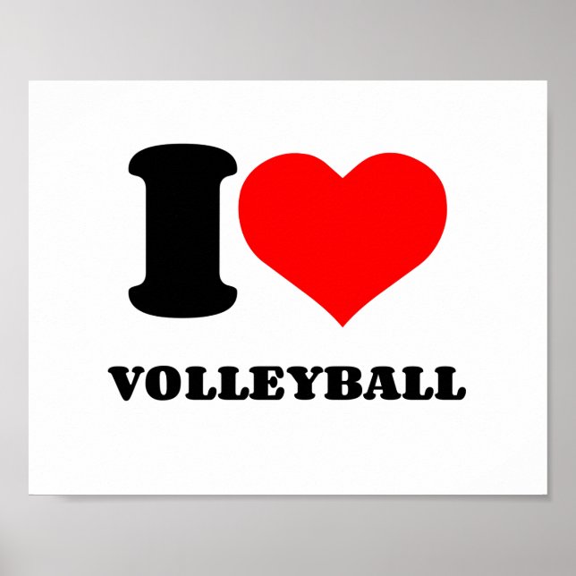 AFFICHE JE COEUR VOLLEYBALL (Devant)