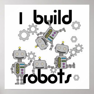 Affiche Je construis des robots