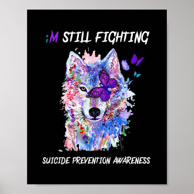 Affiche Je continue à combattre le suicide des ailes de Se (Devant)