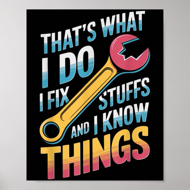 Affiche Je Corrige Des Choses Et Je Connais Les Choses Cit (Devant)