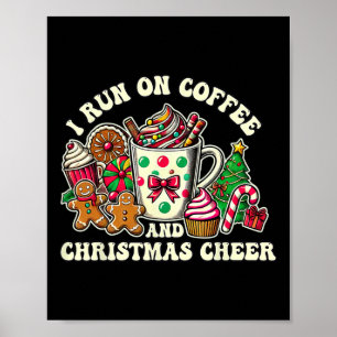 Affiche Je Cours Sur Café Et Cadeaux De Noël Pour Hommes