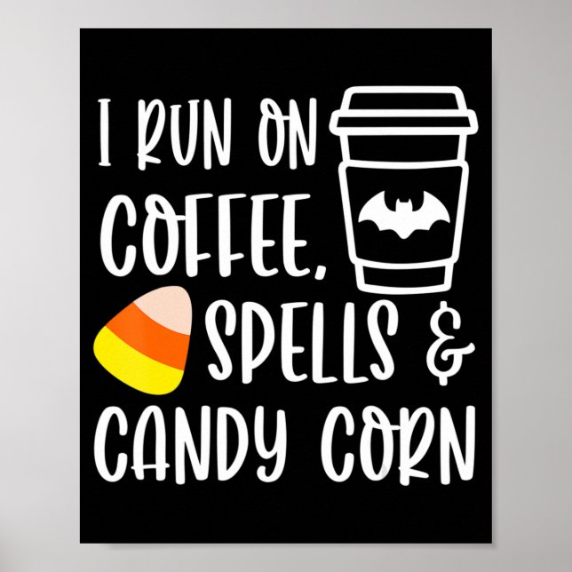 Affiche Je cours sur les épices de café et de bonbons de m (Devant)