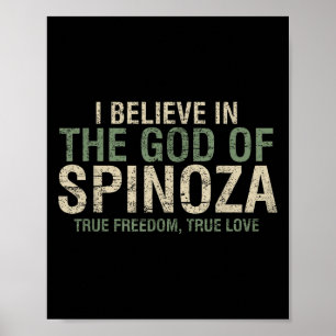 Affiche Je Crois Au Philosophe Cool Du Dieu De Spinoza Q
