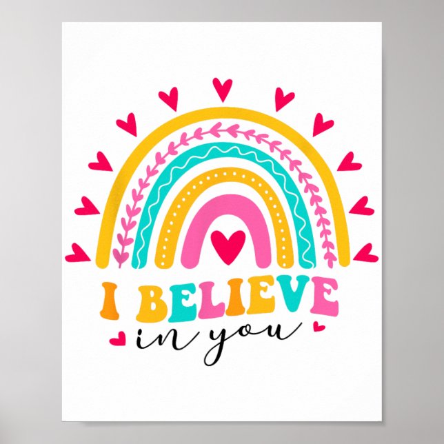Affiche Je Crois En Vous Enseignants Test Day Idea (Devant)