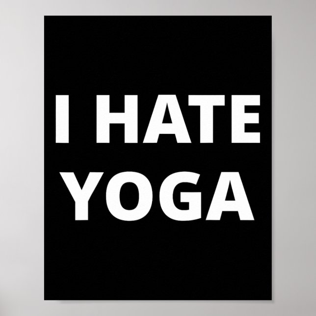 Affiche Je déteste le yoga  (Devant)