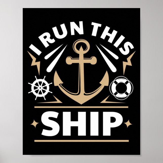 Affiche Je dirige ce bateau de façon drôle  (Devant)