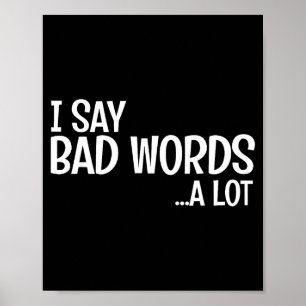 Affiche Je dis des gros mots beaucoup Comédie Humour Citat