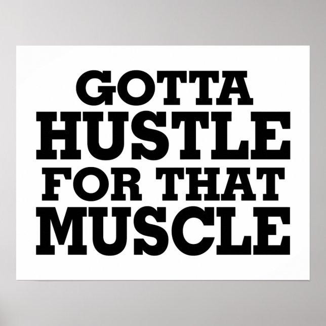 Affiche Je Dois Tisser Pour Ce Muscle Noir (Devant)