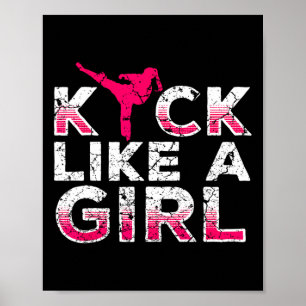 Affiche Je donne des coups de pied comme une fille - kickb