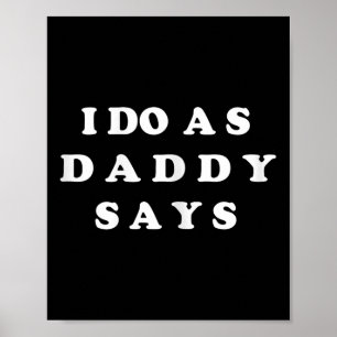 Affiche Je fais comme papa dit