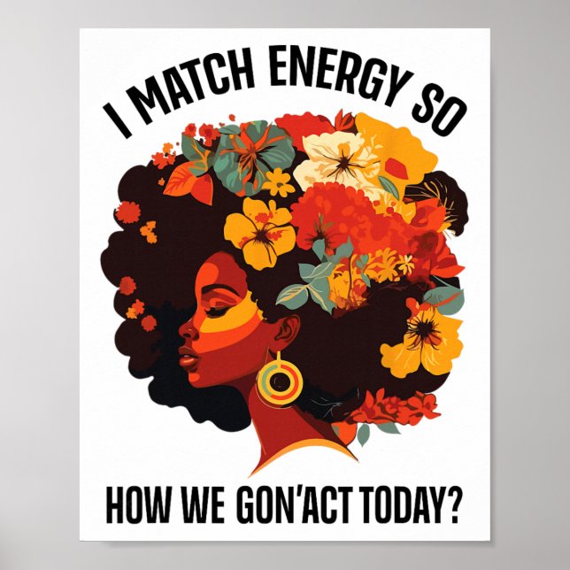 Affiche Je fais correspondre l'énergie, alors comment allo (Devant)