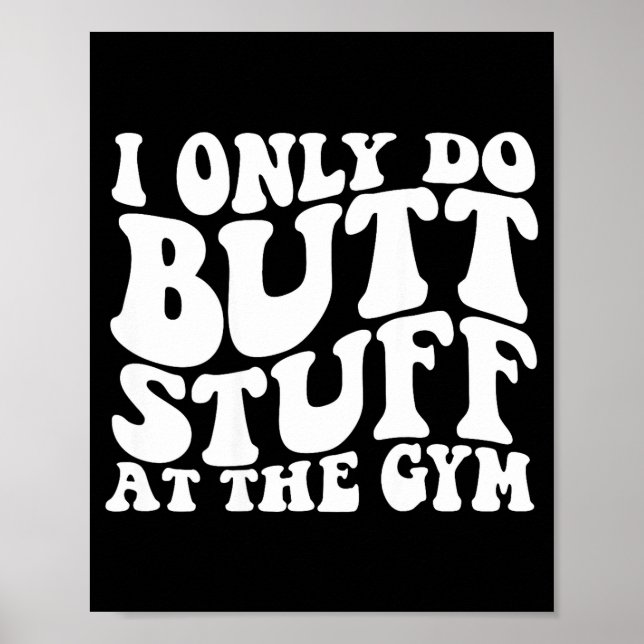 Affiche Je fais de la gym avec les fesses (Devant)