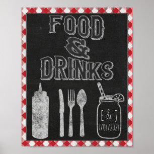 Affiche Je fais de la nourriture de fête BBQ Bar Nourritur