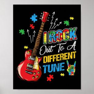 Affiche Je Fais Du Rock Sur Un Air Différent Sensibilisati