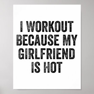 Affiche Je fais du sport parce que ma copine est bonne Cor