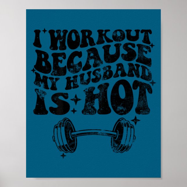 Affiche Je fais du sport parce que mon mari a un dos sexy  (Devant)