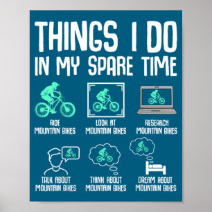 Affiche Je fais du VTT en temps libre