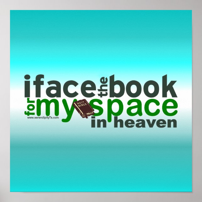 Affiche Je fais face au livre pour Myspace (Devant)