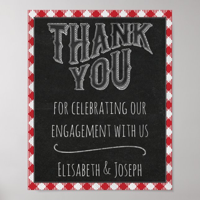 Affiche Je Fais Merci De Fête BBQ À Partir Du Symbole Des  (Devant)