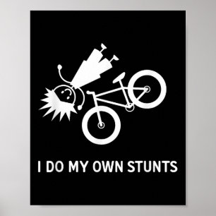 Affiche Je fais mes propres cascades à bicyclette