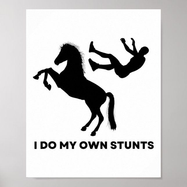 Affiche Je Fais Mes Propres Têtes - Équitation Équitation  (Devant)