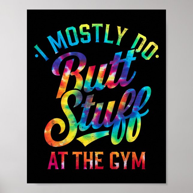 Affiche Je Fais Principalement Des Stups À La Gym Joke Tee (Devant)