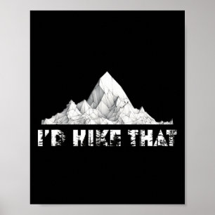 Affiche Je ferais de la randonnée sur cette montagne Rando