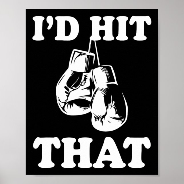 Affiche Je frapperais ça - Naughty Humour Funny Boxing Sar (Devant)