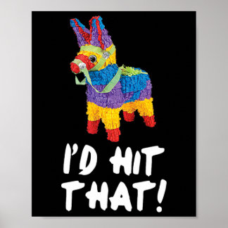 Affiche Je frapperais cette chemise du parti Pinata Cinco 