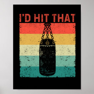 Affiche Je frapperais le fan de l'entraîneur de boxe