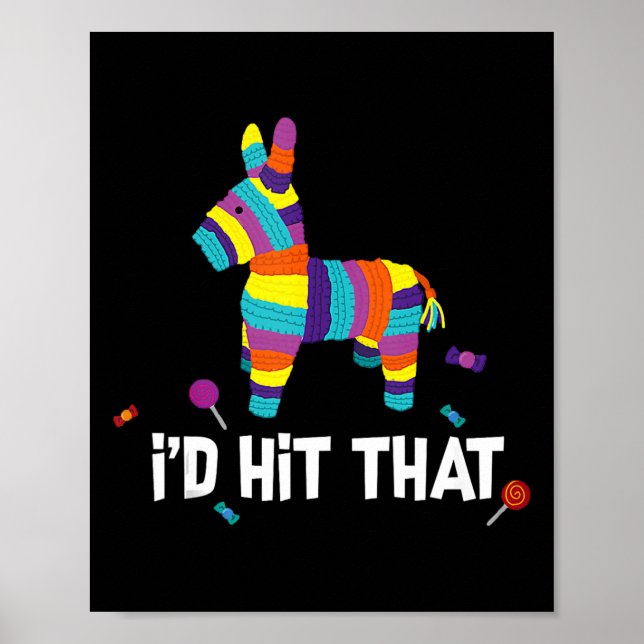 Affiche Je frapperais que Pinata Mexican Cinco De Mayo Par (Devant)