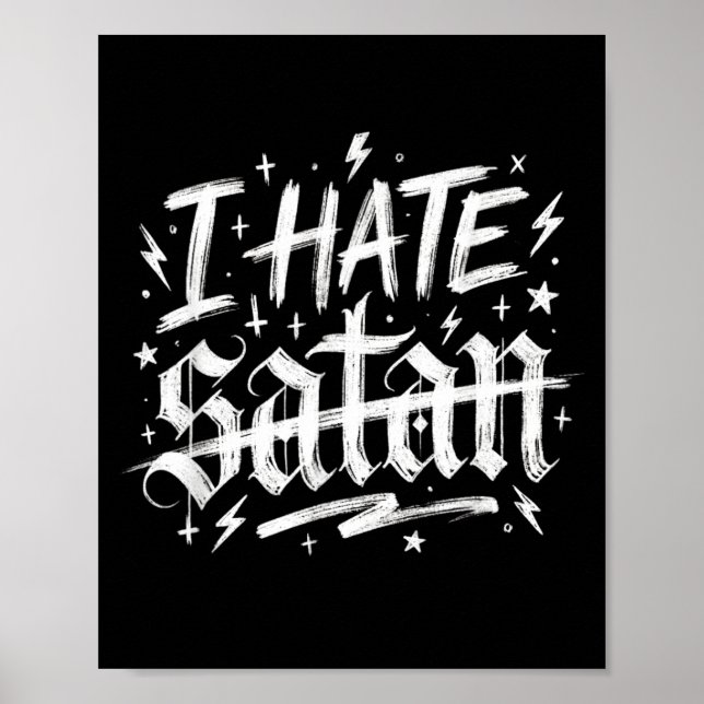 Affiche Je hais Satan (Devant)