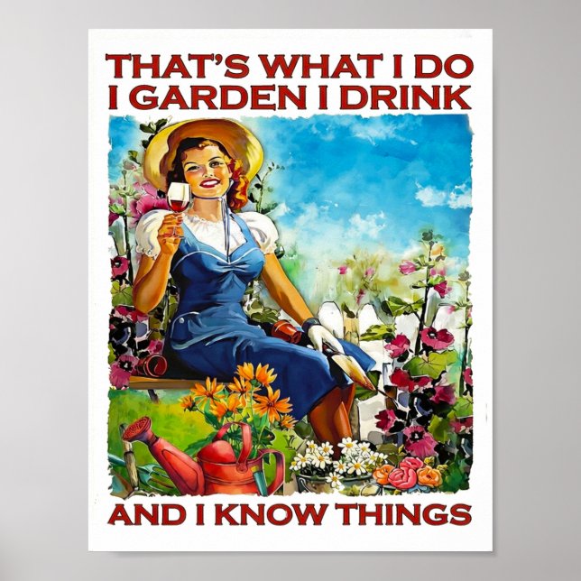 Affiche Je jardine (Devant)