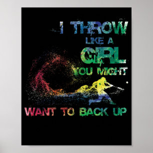 Affiche Je Jette Comme Une Fille Que Vous Pourriez Vouloir