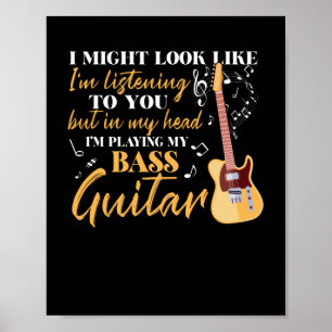 Affiche Je joue ma basse guitare