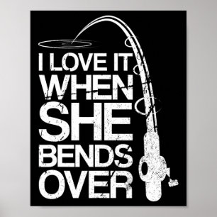 Affiche Je L'Aime Quand Elle Se Baise Sur La Pêche Drôle