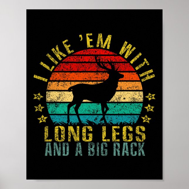 Affiche Je Les Aime Avec De Longues Jambes Et Un Gros Rack (Devant)