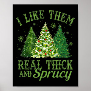 Affiche Je Les Aime Vraiment Épais Et Sprucey Fun Noël T
