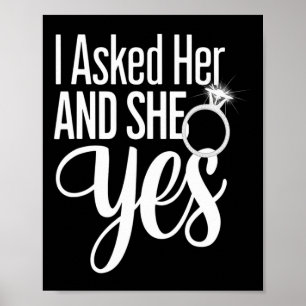 Affiche Je lui ai demandé et elle a dit oui Couples romant